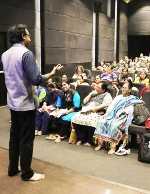 Clients - Scribido_compressed R Sridhar conducting a workshop at Scribido in Pune