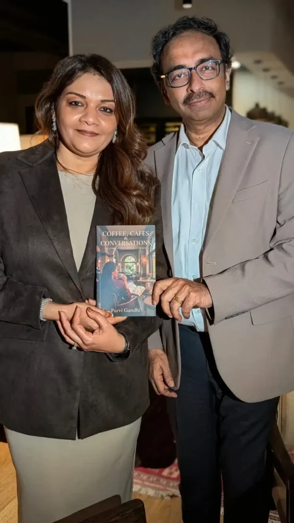 Purvi Gandhi with R Sridhar Purvi Gandhi the author with R Sridhar her executive ghostwriter in Mumbai